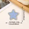 Directo del fabricante: Parches bordados de pentagrama coloridos mini con adhesivo termofusible para ropa, sombreros, bolsos y parches decorativos