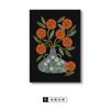 Qian laranja como brocado estilo retro planta laranja pintura pendurada significado boa entrada pintura sala de estar fundo parede pintura decorativa