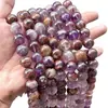 Tiras de Cristal de Titanio Morado Fantasma Morado Natural Accesorios para Pulsera Trenzada de Cuentas de Cristal Hecha a Mano DIY Accesorios para Pulsera y Collar Joyería