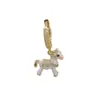 Nuevos Pendientes de Caballo de Madera Juguetones con Temática Zodiacal y Diseños de Animales en Esmalte de Colores, Joyería de Gama Alta Moderna y Versátil