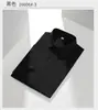 Camisa Masculina de Seda Amora de Manga Curta, Verão Secagem Rápida Seda Gelada Sensação Fresca Casual de Negócios High-End Cor Sólida Respirável
