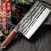 Faca de Cozinha Yangjiang Aço Inoxidável Forjada à Mão Faca para Cortar Ossos Faca para Cortar Torneiras Faca Afiada para Fatiar Faca de Cozinha Doméstica