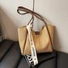 Bolso Retro para Commuter para Mujer 2025 Nueva Moda Color Puro Bolso para Suegra Bolso Tote de Hombro Popular Casual para Mujer