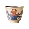 Fábrica 999 Plata Dorada Buda Sentado Loto Taza de Té Taza Maestra Taza de Té de Cerámica Taza de Té Kung Fu de Alta Gama Taza Individual