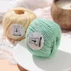 Ovillo de Hilo Redondo de Algodón Hueco de 2 mm, Kit de Materiales DIY para Bolsas Caladas, Ovillo de Hilo Rígido de Algodón y Lino Tejido a Mano