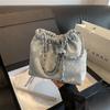 Bolso Cubo Plegado Texturizado Biselado para Mujer 2024 Bolsos Nuevos Estilo Coreano Moda Casual Bolso de Hombro Bolso Cruzado de Moda