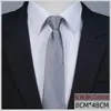Corbata con cremallera para hombre Vestir Negocios Nudo sin nudos Azul Rayas Fácil de tirar Trabajo Ropa de trabajo Ancho