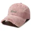 Gorra de béisbol vintage desgastada lavada transfronteriza para hombres y mujeres, gorra de pico bordada, sombrero para el sol versátil para ocio al aire libre