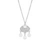 Collar Candado Ruyi Ping An de Plata Esterlina s925 con Diamantes Completos Hengyi Exhibition para Mujer Nuevo Estilo Chino Marea Nacional Viento Nacional 2024 Nuevo