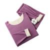 Camiseta Térmica de Invierno Ropa Interior para Mujer Otoño e Invierno Nueva Doble Cara Lijada Cara AB Ropa de Otoño de Pareja Forrada de Polar Ropa Cálida Engrosada