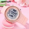 Sanda 9002 para hombre y mujer, reloj electrónico impermeable, reloj electrónico de personalidad, tendencia de moda, reloj deportivo para estudiantes varones, venta al por mayor