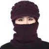 Gorros para Mujeres de Mediana Edad y Mayores, Gorros de Lana de Invierno, Gorros de Madre de una Sola Pieza Engrosados y de Terciopelo, Gorros de Punto Cálidos para Otoño e Invierno Venta al por Mayor