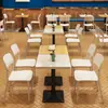 Hamburguesa de Pollo Frito Tienda de Té con Leche Mesa y Sillas Tienda de Fideos de Arroz Caracol Silla de Plástico Merienda Restaurante de Comida Rápida Combinación de Mesa y Sillas Comercial