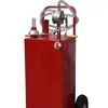 Tanque de gás de quatro rodas feito sob medida com bomba de transferência, recipiente de combustível a gasolina/diesel com dispensador de combustível, carrinho de ferramentas de aço inoxidável