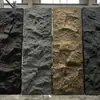 Panel de Pared de Piedra PU Imitación Piedra Piedra Champiñón Ligero Delgado Tablero Grande Azulejo de Pared Exterior Decoración Fábrica Venta al por Mayor Personalización