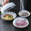 Tapa Especial para Calentar en Microondas Tapa Tazón Tapa Redonda Doméstica Plástico Transparente Resistente al Aceite a Salpicaduras Tapa Conserva Frescura Tapa para Verduras