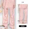 Conjunto de Pijama Robe Camisola Feminino Guiruo Fofo Borboleta Decote Profundo com Bojo Tamanho Grande Conjunto de Quatro Peças Conjunto para Casa 4127