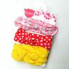 Diadema para Bebé Transfronteriza Juego de Tres Piezas Lazo Estampado Diadema para Bebé Lindo Elástico Set de Adornos para la Cabeza para Niñas