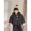 Roupas Acolchoadas de Algodão para Crianças, Casacos de Inverno Acolchoados Quentes e Espessos para Meninas, Casacos Florais Estilo Pão, Roupas Fofas para Passeio, Roupas para Crianças