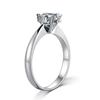 Anillo de copo de nieve de diamante de alto carbono chapado en platino de 18k estilo coreano para mujer productos genuinos americano de seis garras grande Simulación Anillo de diamante abierto