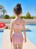2023 Split Novo Maiô Infantil Feminino Bonito Bebê Infantil Verão Piscina Quente Primavera Plano Maiô