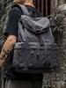 Mochila de lona vintage para hombre, mochila escolar para estudiantes universitarios, moderna, informal, de gran capacidad, para viajes, mochila para hombre