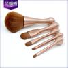 Oferta especial 5 brochas de maquillaje doradas tipo paleta de caramelo, juego de brochas transparentes para base, cubo para brochas, herramientas portátiles de belleza y maquillaje
