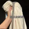 2025 Nuevos Pantalones Casuales de Chenilla de Cintura Alta Otoño e Invierno Nuevos Pantalones de Pana de Pierna Ancha Sueltos Rectos con Caída para Mujer