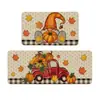 Felpudo Decorativo Navideño Transfronterizo Alfombra Larga de Cocina Absorbente de Aceite Felpudo Antideslizante Resistente a la Suciedad para Puerta para Pelo