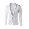 2026 Nuevo Modelo de Comercio Exterior Color Sólido Traje para Hombre Ajustado de un Solo Botón Blazer Casual para Hombres Chaqueta para Hombres