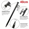 Estacas de chão para barraca de camping ao ar livre, atacado transfronteiriço, espessadas e estendidas, para uso em acampamento e praia, 40 cm de comprimento