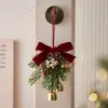 Nuevas Decoraciones de Navidad 2026: Corona de Campanas de Navidad, Carrillón para Manija de Puerta, Adorno Colgante para Escena Atmosférica