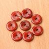 1641-12~16mm Hebilla de Seguridad Ágata Cristal Piedra Colgante Donut Agujero Grande Círculo Accesorios para Joyería DIY