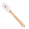 Raspador de Silicona Navideño Raspador para Hornear para Cocina Casera Patrón Impreso Raspador de Silicona Espátula para Crema de Pastel