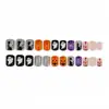 Uñas Portátiles de Halloween Telaraña de Araña Fantasma Calabaza Calavera Gato Negro Arte de Uñas Piezas de Uñas Portátiles Pegatinas de Uñas Postizas Venta al por Mayor