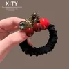 Elástico de Cabelo Borboleta com Strass Tendência de Luxo Leve para Mulheres, Prendedor de Rabo de Cavalo Fashion de Alta Qualidade, Acessório de Faixa de Cabelo Durável de Alta Elasticidade