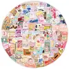 50 Adesivos Grafite de Lanche Bonitos Adesivos para Decoração de Carro Celular Copo de Água Computador Papelaria Criativa Impermeável Atacado