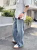 Jeans de Pierna Recta Holgados para Hombre Verano 2025 Nuevos Holgados Casual Versátiles Simples Pantalones Largos