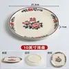 Vajilla de melamina imitación porcelana plato para plato frío de restaurante plato de plástico plato redondo para cena plato para tazón de arroz plato para plato de comida rápida comercial