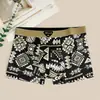 Cueca Boxer Masculina Transfronteiriça com Estampa Retrô, Estilo Moderno, Boxer Masculino, Boxer Masculino de Cintura Média Personalizado