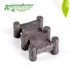 Enfeites de paisagem em miniatura, artesanato em resina, decorações de paisagismo DIY, ponte de madeira vintage, decorações para vasos de plantas