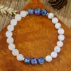Pulsera de Madera de Piedra Biliar Negra Astillada con Cuentas Desgastadas de Amazon, Pulsera Elástica para Hombre, Joyería, Dropshipping, Temu, Wholesale