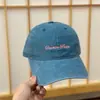 Gorra de Béisbol Informal Retro Estilo Coreano con Textura Desgastada y Parte Superior Suave, Unisex, Bordado Simple de Letras, Gorra Versátil para el Sol
