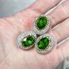 Bola de diamante incrustada con cuentas de cristal de pedrería, cuentas con agujero, cuentas espaciadoras, hechas a mano, material para colgante de pulsera de mano, accesorios de joyería DIY al por mayor
