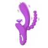 Popular Vibrador Av Recargable por USB de Doble Cabezal y Doble Vibración con Vibración Fuerte, Masturbación del Punto G Juguete Sexual para Adultos Vibrador