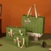 Caixa de Presente Retrátil Spot Retro com Laço Verde Caixa de Presente de Aniversário Caixa para Embalagem de Produto de Skin Care Personalizada Caixa Vazia