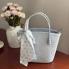Bolso de Mujer 2025 Gran Capacidad Bolso de Mano Rosa con un Toque de Lujo, Bolso Tote de Nicho, Estilo Coreano de Nicho