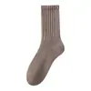 Calcetines Zhuji para Hombre Otoño e Invierno de Longitud Media con Forro de Felpa Engrosados Cálidos Resistentes al Frío Invierno Calcetines Largos para Hombre TBM