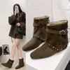 Super populares cómodos elegantes casual modernos versátiles calientes nuevos botas ajustadas botas mujer botines pierna de pantalón este año 2026