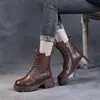 Botas Martin de moda para mujer, nueva colección otoño/invierno 2026, estilo popular, diseño británico elegante, antideslizantes, retro, forradas de felpa, cálidas botas de algodón